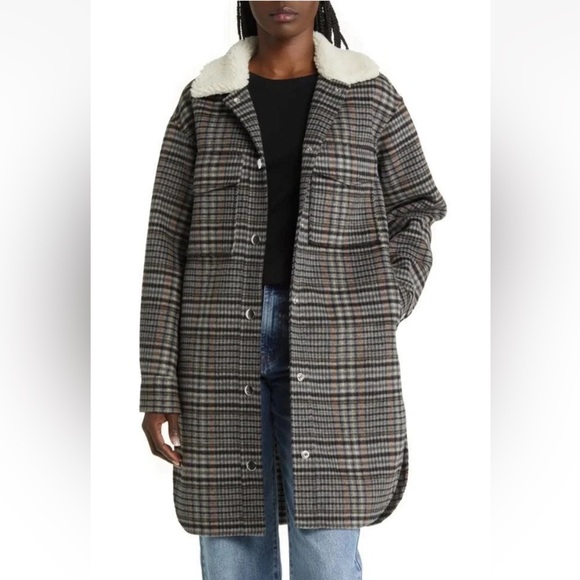 NWT RAILS Oversize Plaid Jacket - Picture 1 of 6